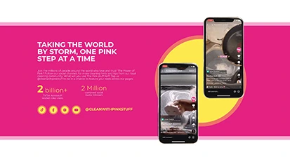 Screenshot from The Pink Stuff website